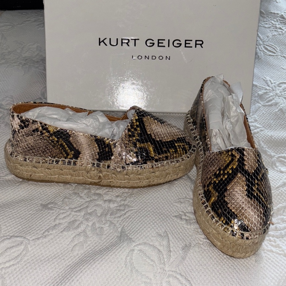 Kurt Geiger Brown Espadrilles with Jute Sole